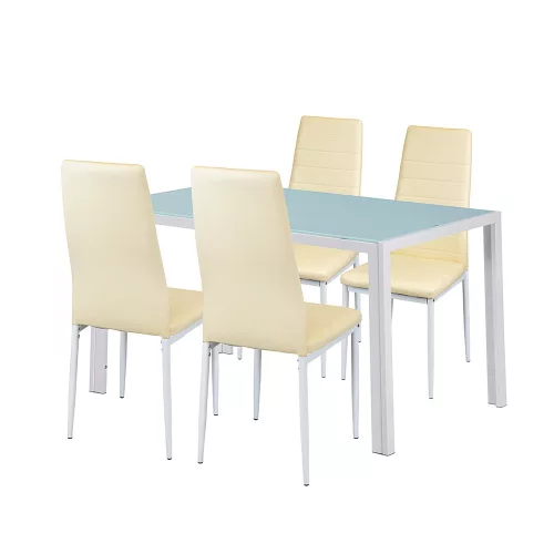Liana 4+1 Esstisch-Set beige