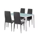 Liana 4+1 Esstisch-Set schwarz