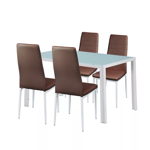 Liana 4+1 Esstischset braun