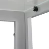 Ezra 140 cm quadratischer Esstisch aus Glas