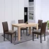 Leon 4+1 Esszimmergarnitur sonoma eiche-braun