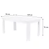 Yorki Standard Esstisch 160x90 cm weiß