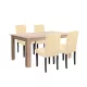Leon 4+1 Esszimmergarnitur sonoma Eiche-beige