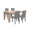 Leon 4+1 Esstischgarnitur Sonoma Eiche grau