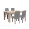 Leon 4+1 Esstischgarnitur Sonoma Eiche grau