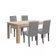 Leon 4+1 Esstischgarnitur Sonoma Eiche grau