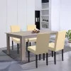 Leon 4+1 Esstischset York Eiche-beige