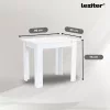 Leon 4+1 Esstisch-Set weiß-braun