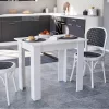 Yorki Standard Esstisch 86x60 cm weiß