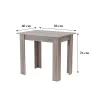 Yorki Standard Esstisch 86x60 cm york eiche
