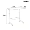 Höhenverstellbarer Laptoptisch 80x40 cm schwarz