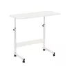 Höhenverstellbarer Laptoptisch 80x40 cm weiß