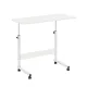 Höhenverstellbarer Laptoptisch 80x40 cm weiß