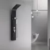 Alegro Black Hydromassage-Duschpaneel, Edelstahl