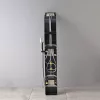 Alegro Black Hydromassage-Duschpaneel, Edelstahl