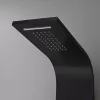 Alegro Black Hydromassage-Duschpaneel, Edelstahl