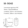 Coral Monobloc-WC-Schüssel mit Absenkautomatik und Bodenspülung