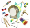Instrumentenset aus Holz mit 10 Rucksäcken