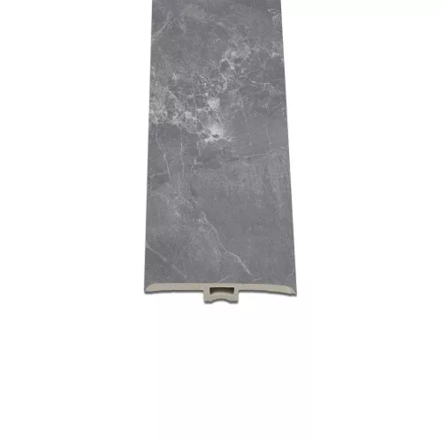 Vinyl SPC Bodenfliese Ersatz Fjord Marmormuster dunkelgrau 2400x45x6 mm