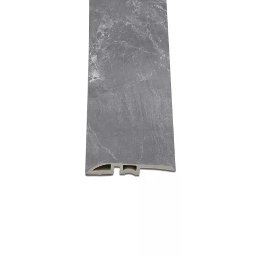 Vinyl SPC Bodenausgleich Fjord Marmormuster dunkelgrau 2400x45x8 mm