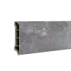 Vinyl SPC-Bodenkanten Fjord marmoriert dunkelgrau 2400x60x12 mm