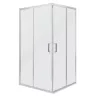 Quadratische Duschkabine Malibu SQ 100x100 ohne Duschwanne