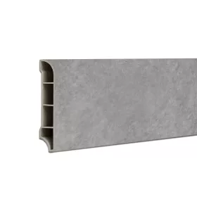 Vinyl SPC-Bodenkanten Harbor Beton grau 2400x60x12 mm