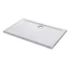 Modena Slim asymmetrische quadratische Acryl-Duschwanne, 80x100 cm