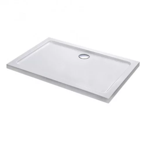 Modena Slim asymmetrische quadratische Acryl-Duschwanne, 80x120 cm