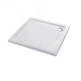 Modena Slim quadratische niedrige Acryl-Duschwanne 90x90 cm