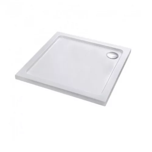 Modena Slim quadratische niedrige Acryl-Duschwanne 90x90 cm