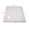Modena Slim quadratische niedrige Acryl-Duschwanne 90x90 cm