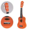 Ukulelengitarre aus Holz für Kinder, 4 Nylonsaiten braun