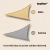 Rana Sonnensegel dreieckig 3x3x3 m grau