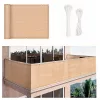 Balkonbeschattung, Sichtschutz 5 m beige