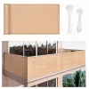 Balkonbeschattung, Sichtschutz 7 m beige