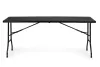 Catering-Tisch 180 cm, klappbar zum Koffer, schwarz