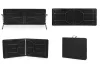 Catering-Tisch 180 cm, klappbar zum Koffer, schwarz