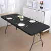 Catering-Tisch 180 cm, klappbar zum Koffer, schwarz