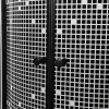Pixel Black 90 gebogene Duschabtrennung ohne Duschwanne