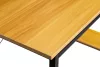 Schreibtisch aus Holz mit Zierleisten