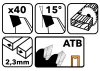 Sägeblatt 190x30 40z TDD-190x30x40Z