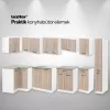 Praktik 40 Hängeelement mit 1 Tür, Eiche weiß-sonach