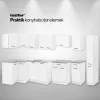 Praktik 60 Oberschrank mit 1 Öffnungstür, weiß-weiß