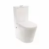 Paulo spülrandlose Toilettenkombination mit Boden-/Rückspülung und weich schließendem Sitz