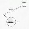 Vinyl SPC Bodenausgleich Reno Steineffekt grau 2400x45x8 mm