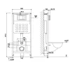 Roya Tina 82CHR Unterputz-WC-Tankanlage