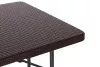 Klappbarer Gartentisch mit Rattan-Effekt