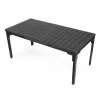 Ausziehbarer Gartentisch 180-240 cm für 12 Personen, grau