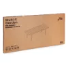 Ausziehbarer Gartentisch 180-240 cm für 12 Personen, grau